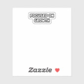 Gericht op groei mindset persoonlijke ontwikkeling sticker (Vel)