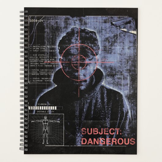 Gericht - Techno-Brutalist Streetwear Design Planner (Voorkant)