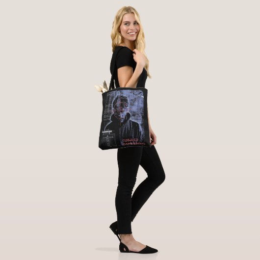 Gericht - Techno-Brutalist Streetwear Design Tote Bag (Op model)