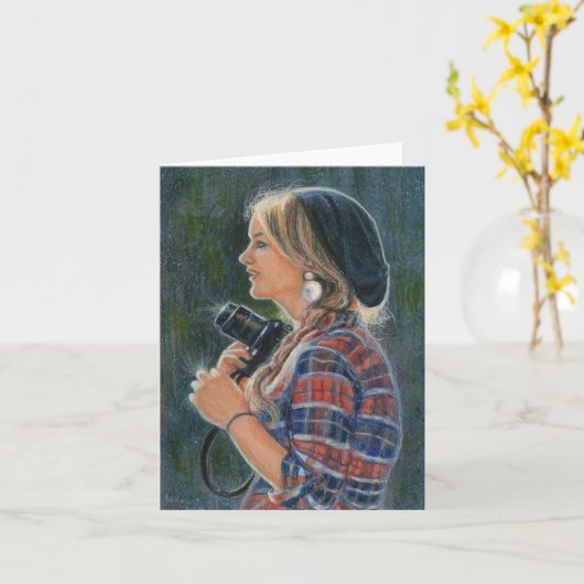 "Gericht" Wenskaart door Barbara Stanton Kaart (Gele Bloem)