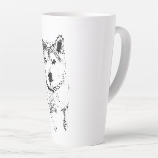 Gerichte aanwezigheid latte mok (Rechterhoek)