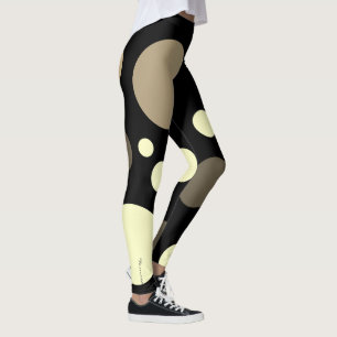 Gerichte Abstracte Leggings voor Cream Grey Balls