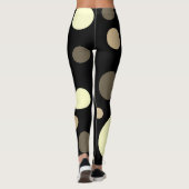 Gerichte Abstracte Leggings voor Cream Grey Balls (Achterkant)