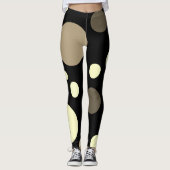 Gerichte Abstracte Leggings voor Cream Grey Balls (Voorkant)