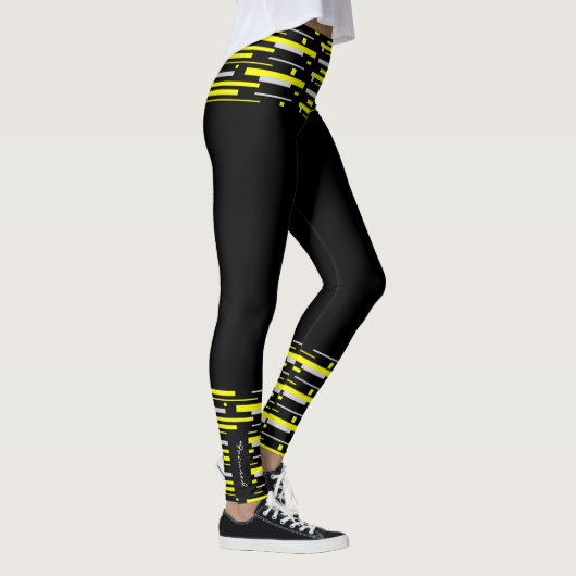 Gerichte Abstracte Leggings voor kleurenblokken (Rechts)