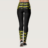 Gerichte Abstracte Leggings voor kleurenblokken (Achterkant)