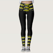 Gerichte Abstracte Leggings voor kleurenblokken (Voorkant)