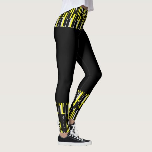 Gerichte Abstracte Leggings voor kleurenblokken (Rechts)