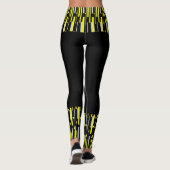 Gerichte Abstracte Leggings voor kleurenblokken (Achterkant)