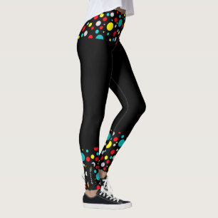 Gerichte Abstracte Leggings voor kleurenblokken