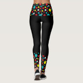 Gerichte Abstracte Leggings voor kleurenblokken (Achterkant)
