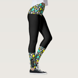 Gerichte Abstracte Leggings voor kleurenblokken