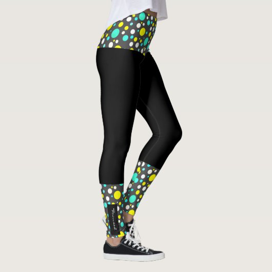 Gerichte Abstracte Leggings voor kleurenblokken (Rechts)