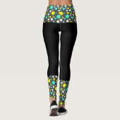 Gerichte Abstracte Leggings voor kleurenblokken (Achterkant)
