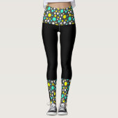 Gerichte Abstracte Leggings voor kleurenblokken (Voorkant)