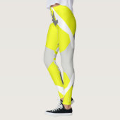 Gerichte Abstracte Leggings voor pasta Geel Geel K (Links)