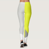 Gerichte Abstracte Leggings voor pasta Geel Geel K (Achterkant)