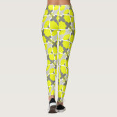 Gerichte Abstracte Leggings voor pasta Geel Geel K (Achterkant)