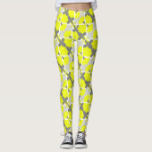 Gerichte Abstracte Leggings voor pasta Geel Geel K (Voorkant)