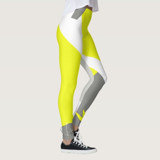 Gerichte Abstracte Leggings voor pasta Geel Geel K (Rechts)