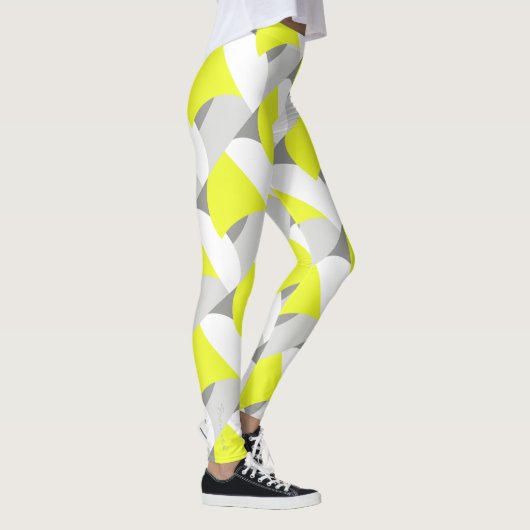 Gerichte Abstracte Leggings voor pasta Geel Geel K (Rechts)