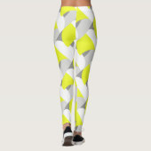 Gerichte Abstracte Leggings voor pasta Geel Geel K (Achterkant)