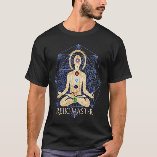 GERICHTE Chakras Reiki Meester Qi Healing Meditati T-shirt (Voorkant)