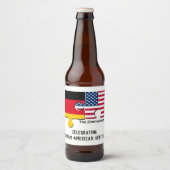 GERICHTE DUITSE AMERIKAANSE BIER ETIKET (Voorkant)