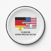 GERICHTE DUITSE AMERIKAANSE PAPIEREN BORDJE (Voorkant)