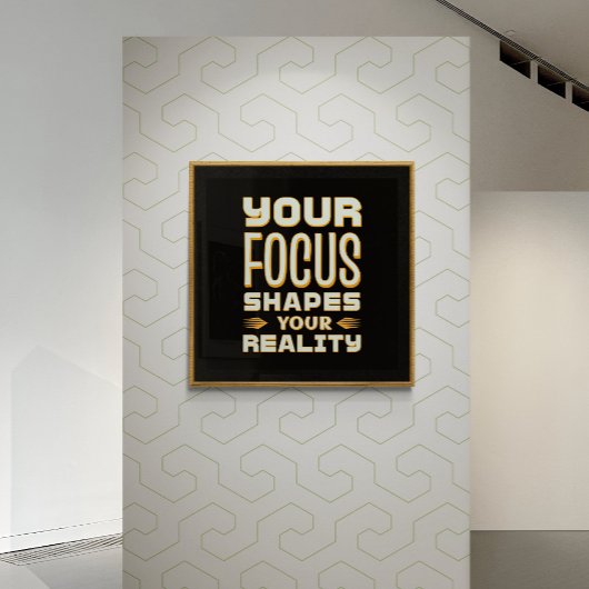 Gerichte geest, gevormde realiteit - Motivatie Poster