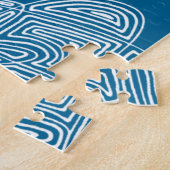 Gerichte golven legpuzzel (Zijkant)