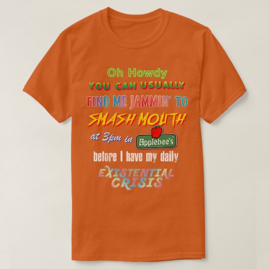 Gerichte humoristische meme Shirt 1 (Design voorkant)