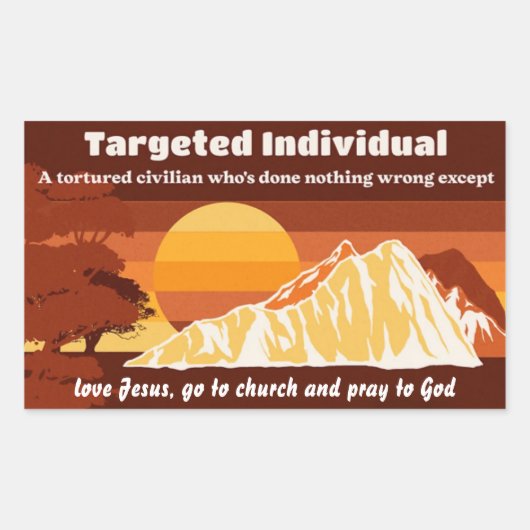 Gerichte individuele aangepaste tekstreactie rechthoekige sticker (Voorkant)