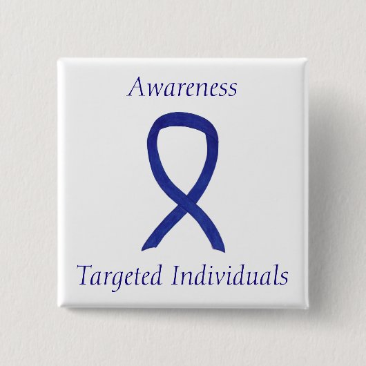 Gerichte individuele bewustmakingsribbon aangepast vierkante button 5,1 cm (Voorkant)