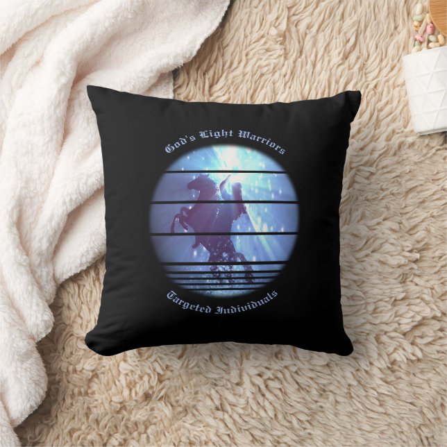 Gerichte individuen Bewustzijn Ridder te paard Kussen (Deken)