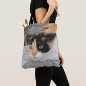Gerichte kattenbank Canvas tas (Dichtbij)