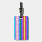 Gerichte kleurengolven bagagelabel (Voorkant verticaal)