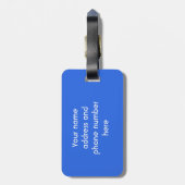 Gerichte kleurengolven bagagelabel (Achterkant verticaal)