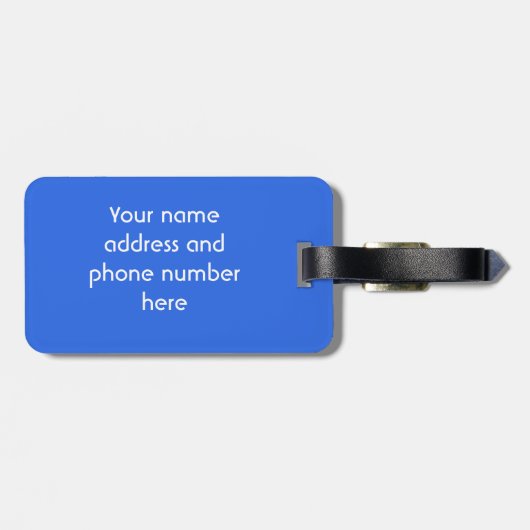 Gerichte kleurengolven bagagelabel (Achterkant horizontaal)