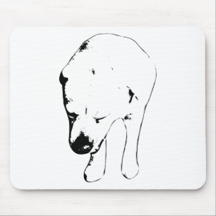 Gerichte labrador lijnen, feestelijke desk lift muismat