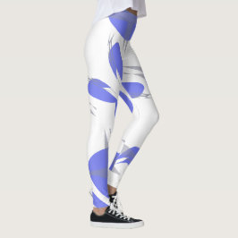 Gerichte Paarse Abstracte kunstwerken Leggings