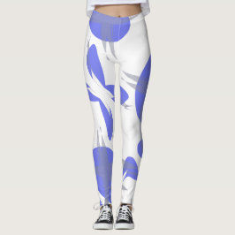 Gerichte Paarse Abstracte kunstwerken Leggings