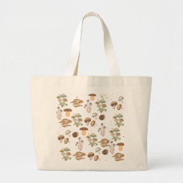 Gerichte paddenstoelen grote tote bag
