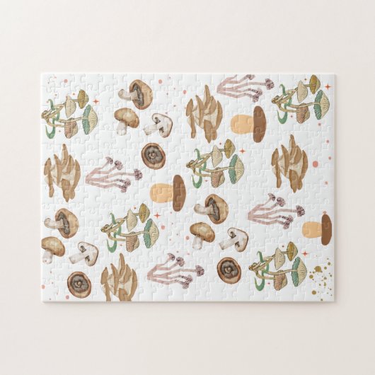 Gerichte paddenstoelen legpuzzel (Horizontaal)