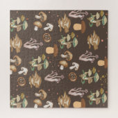 Gerichte paddenstoelen legpuzzel (Horizontaal)