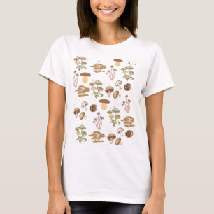 Gerichte paddenstoelen t-shirt