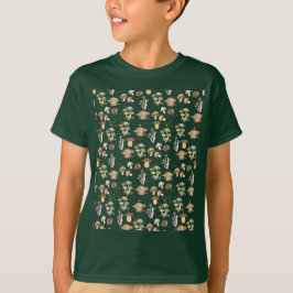 Gerichte paddenstoelen t-shirt