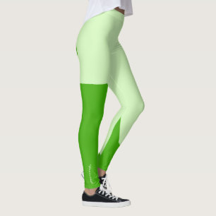 Gerichte pastkleurkleuren Turquoise Green-Leggings Leggings
