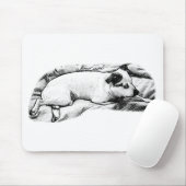 Gerichte Terrier, gestippelde Desk Lift Muismat (Met muis)