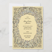 Gerijpt Geel Blauw Linten en Rozen Vrijgezellenfee Kaart (Voorkant)